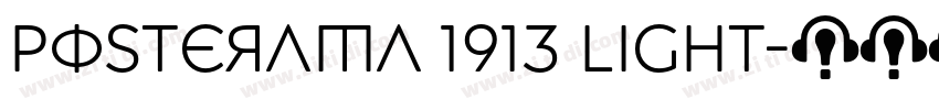 Posterama 1913 Light字体转换